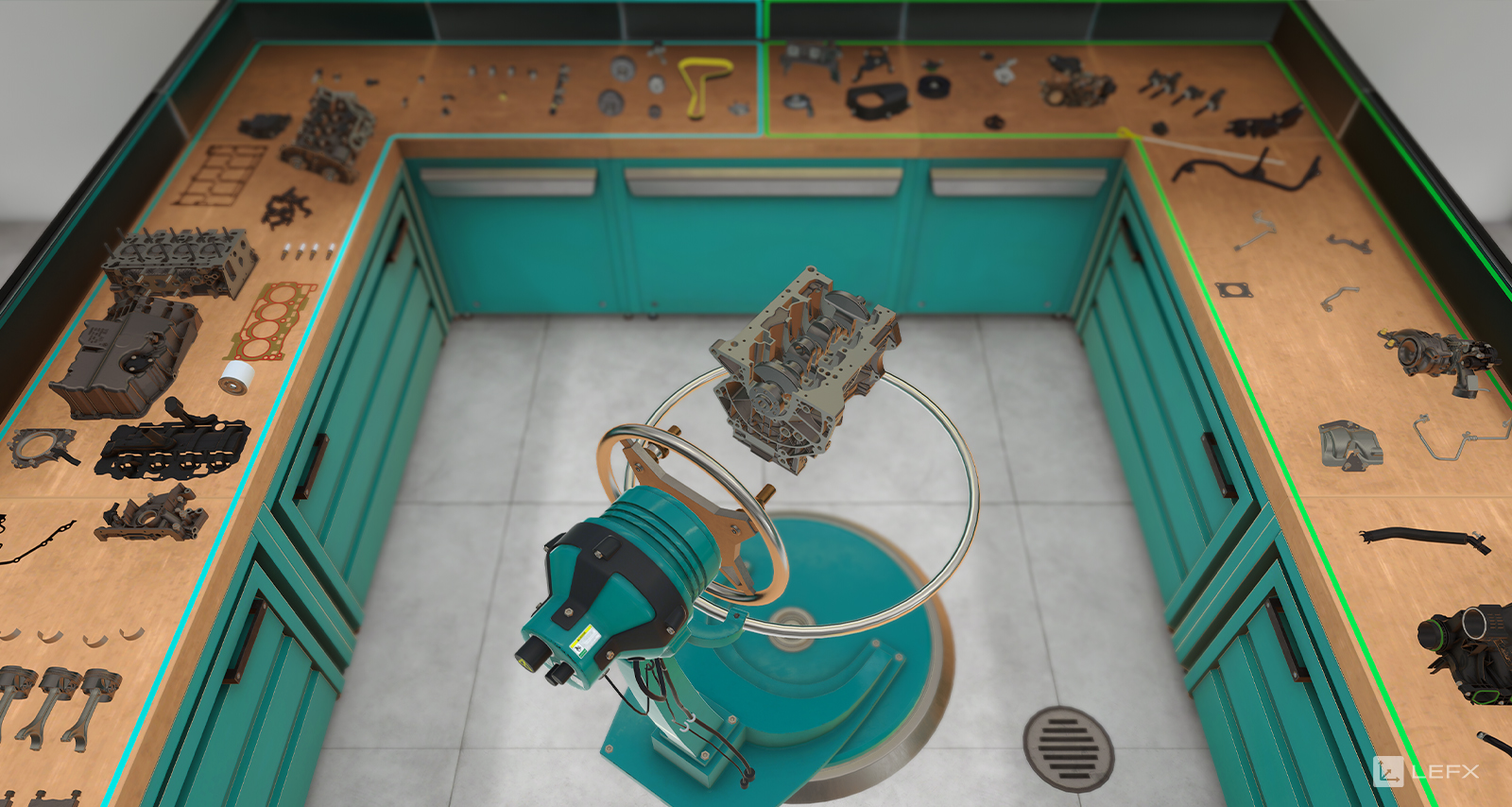 Modulares VR Engine Training